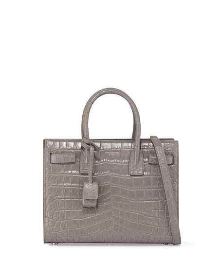 Saint Laurent Sac de Jour Baby Satchel Bag, Fog 